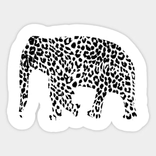 Leopard elephant Sticker